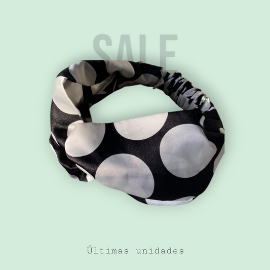 Semiturbante Dots B&W